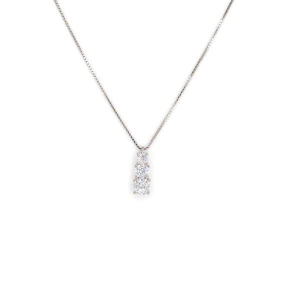 Collana Dilvdò Donna Degradè in Argento Zircone CLTRBB - CLTRBB